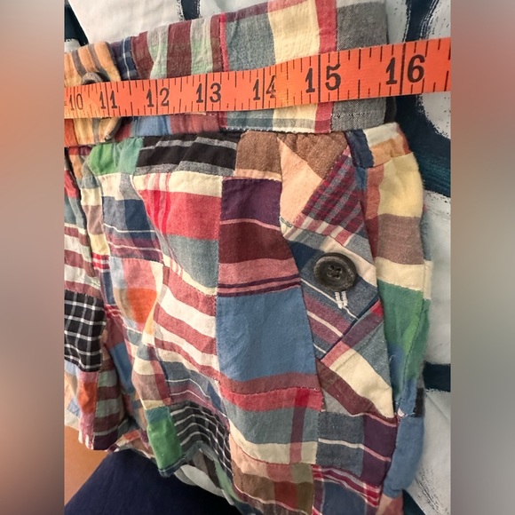 J. Crew Multicolor Madras Plaid Women's Shorts - Picture 5 of 6